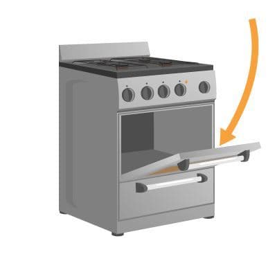 Where to find the model number on a oven