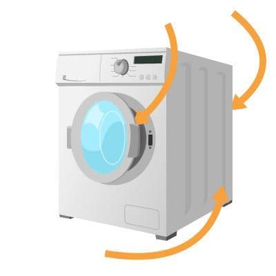 Where to find the model number on a washing machine